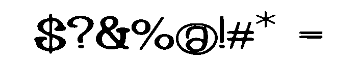 Deepwater_Phantom Font OTHER CHARS