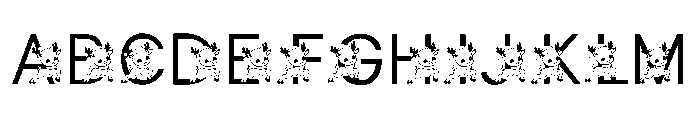 Deer Doodle Font UPPERCASE