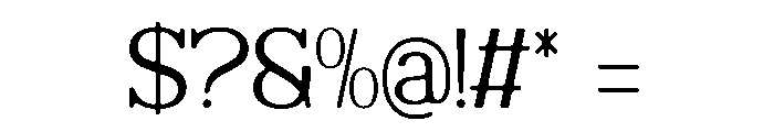 Defilao Vertes Font OTHER CHARS