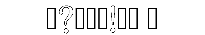 Deion Regular Font OTHER CHARS
