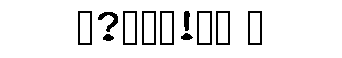 Deity Regular Font OTHER CHARS