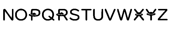 Deity Regular Font LOWERCASE