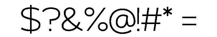 Delancey Light Font OTHER CHARS