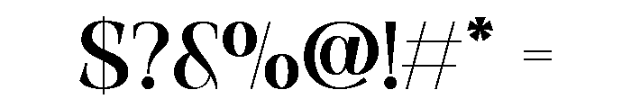 Delbare Regular Font OTHER CHARS
