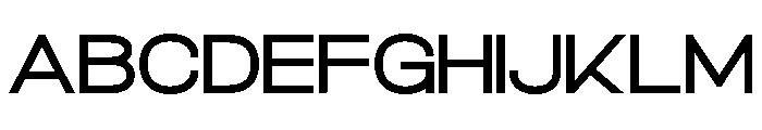 Delcation Font UPPERCASE