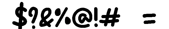 Deldot Font OTHER CHARS