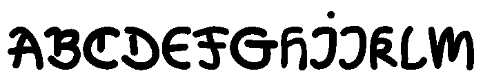 Deldot Font UPPERCASE