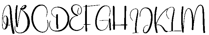 Delfia Font UPPERCASE