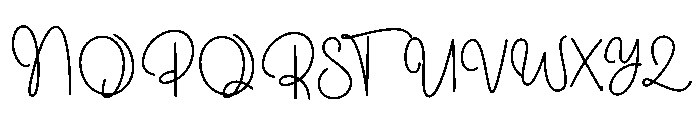 Delfiana Font UPPERCASE