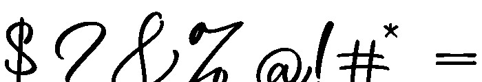 Delica Sitteen Regular Font OTHER CHARS