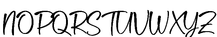Delica Sitteen Regular Font UPPERCASE