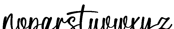 Delica Sitteen Regular Font LOWERCASE