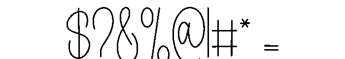 Delicate Clothes Font OTHER CHARS