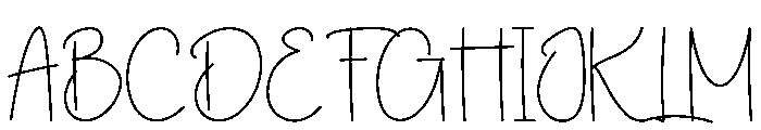 Delicate Clothes Font UPPERCASE