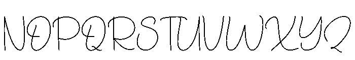Delicate Clothes Font UPPERCASE