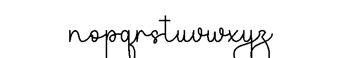 Delicate Clothes Font LOWERCASE
