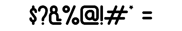 Deliced Rounded Regular Font OTHER CHARS