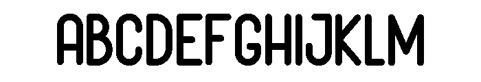 Deliced Rounded Regular Font UPPERCASE