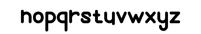 Deliced Rounded Regular Font LOWERCASE