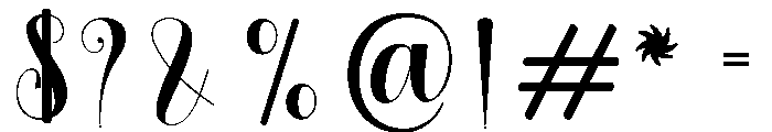 Deliga Regular Font OTHER CHARS