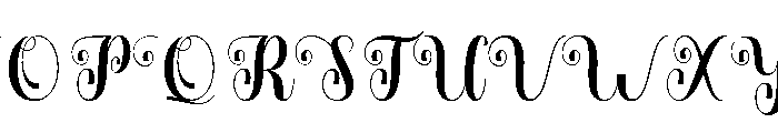 Deliga Regular Font UPPERCASE
