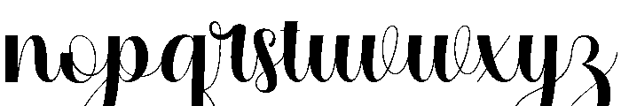 Deliga Regular Font LOWERCASE