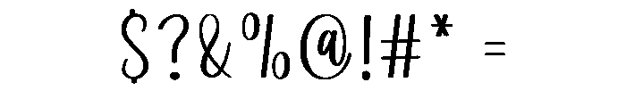 Delighful Midnight Font OTHER CHARS