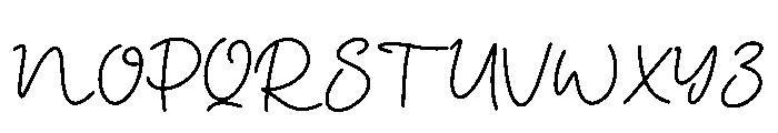 Delighful Regular Font UPPERCASE