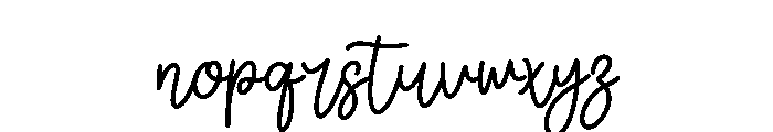 Delighful Regular Font LOWERCASE
