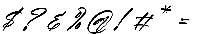 Delight Aurores Italic Font OTHER CHARS