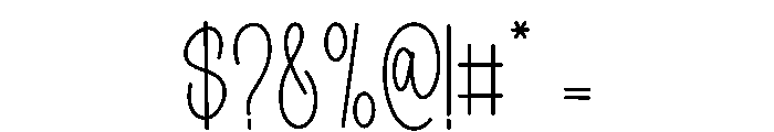 Delight Calligraphy Font OTHER CHARS