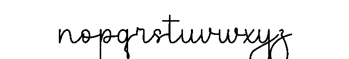 Delight Calligraphy Font LOWERCASE