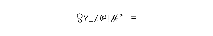Delight Daily Font OTHER CHARS