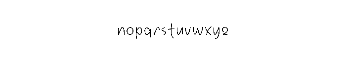 Delight Daily Font LOWERCASE