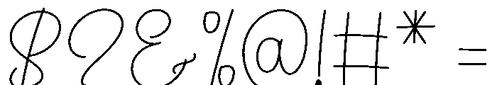 Delight Handmade Font OTHER CHARS