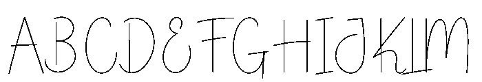 Delight Handmade Font UPPERCASE