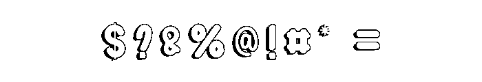 Delight Shadow Font OTHER CHARS