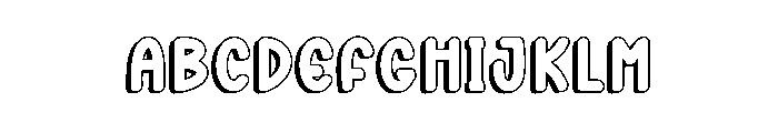 Delight Shadow Font UPPERCASE