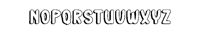 Delight Shadow Font LOWERCASE