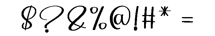 Delight Wedding Font OTHER CHARS