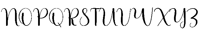 Delight Wedding Font UPPERCASE