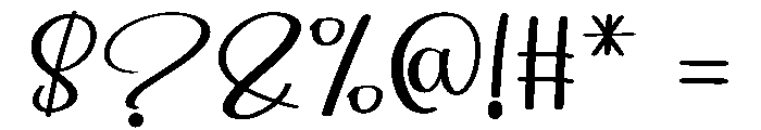 Delightful Handmade Font OTHER CHARS