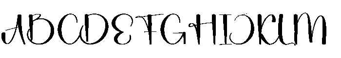 Delightful Handmade Font UPPERCASE