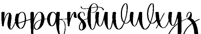 Delightful Handmade Font LOWERCASE