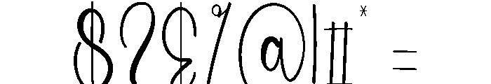 Delightful Holiday Font OTHER CHARS