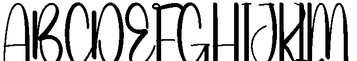 Delightful Holiday Font UPPERCASE