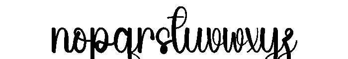 Delightful Holiday Font LOWERCASE