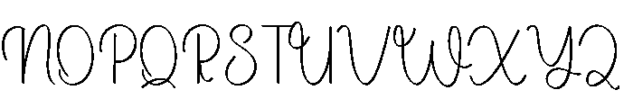 Delighting Font UPPERCASE