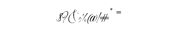 Delighton Script Font OTHER CHARS