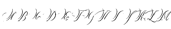 Delighton Script Font UPPERCASE
